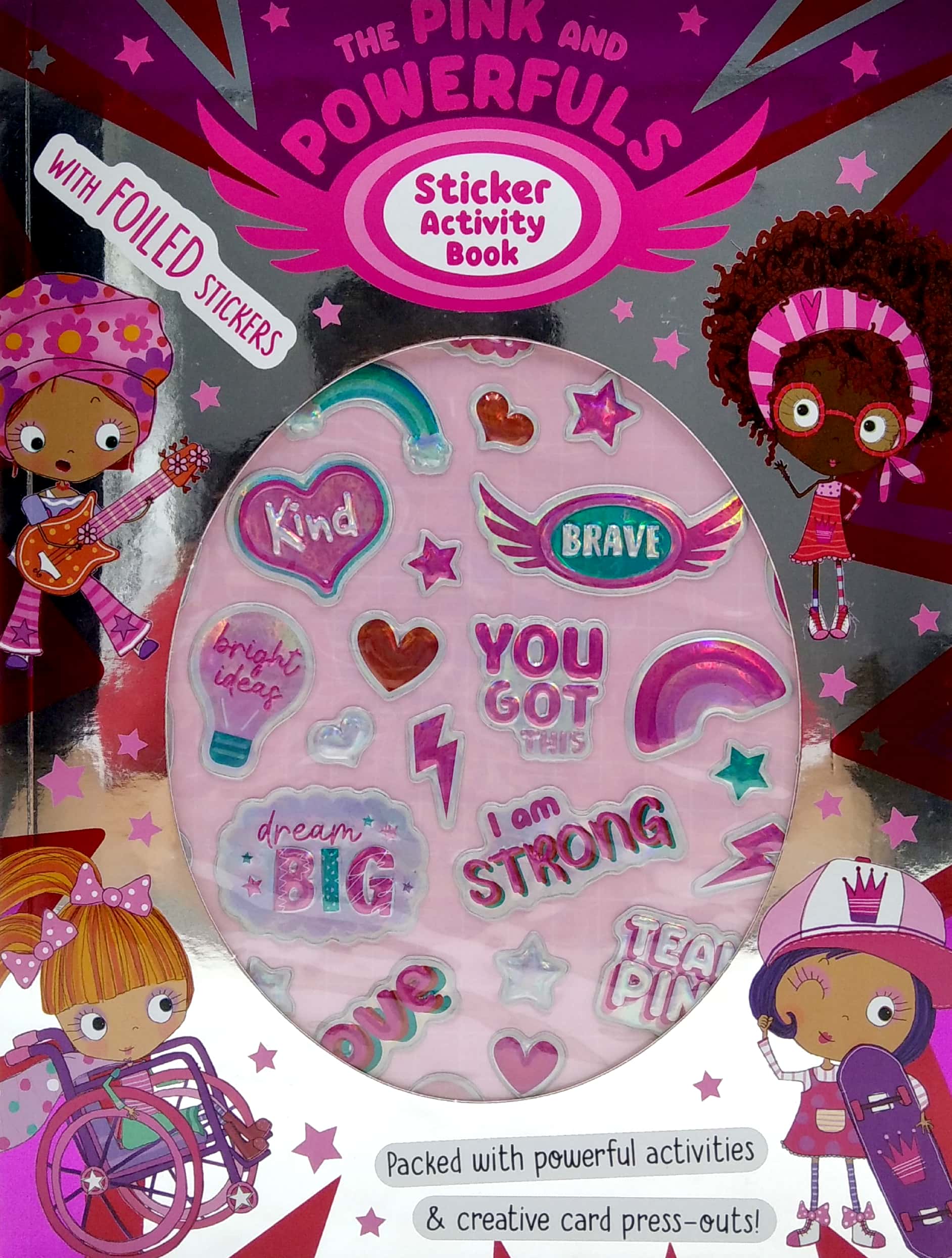 the pink and powerfuls sticker activity books - Ảnh 2