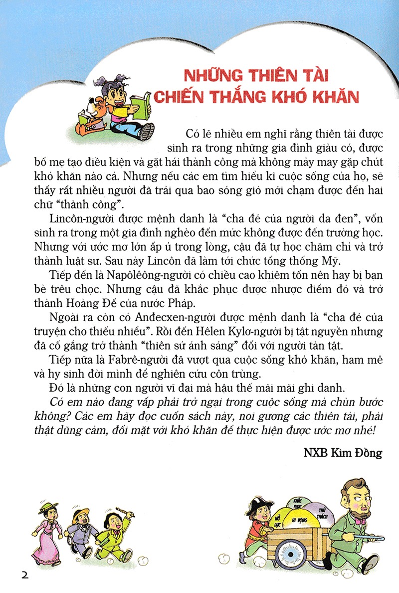 thời thơ ấu của các thiên tài - tập 2 - những thiên tài chiến thắng khó khăn (tái bản 2024) - Ảnh 3