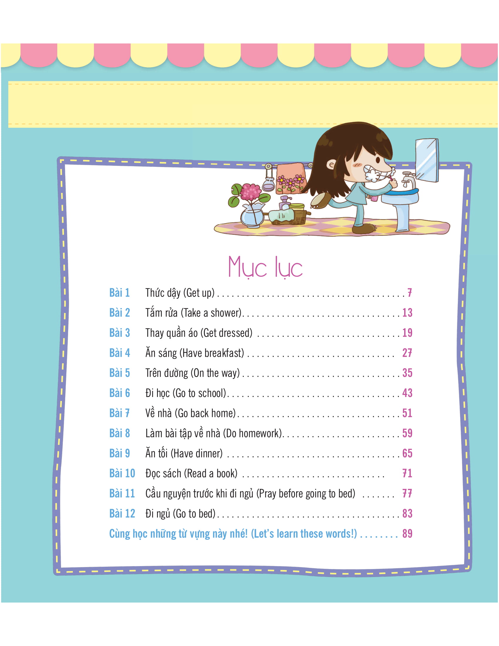 tiếng anh giao tiếp cho trẻ em - daily routines - nếp sinh hoạt hằng ngày - Ảnh 5