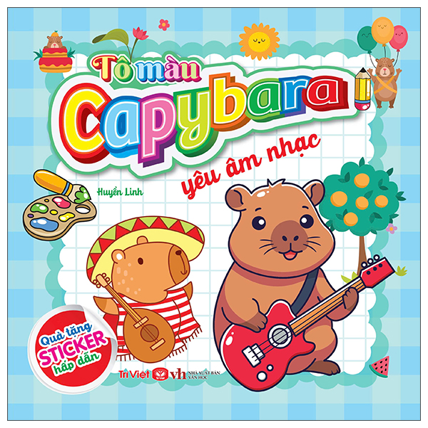 Tô Màu Capybara - Chăm Chỉ, Sạch Sẽ - Ảnh 3