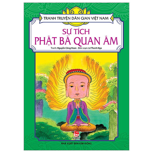 tranh truyện dân gian việt nam - sự tích phật bà quan âm (tái bản 2023)