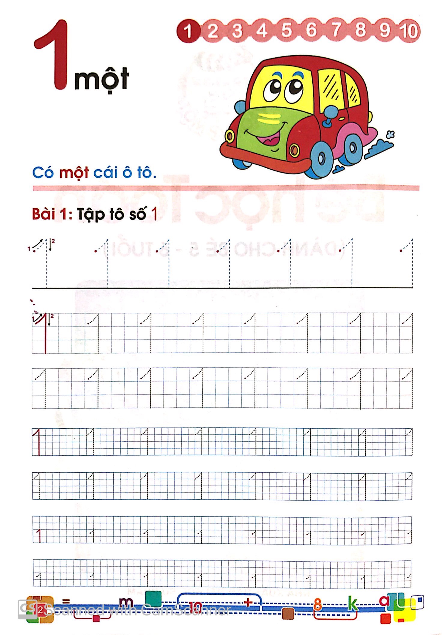 tủ sách bé vào lớp 1 - bé học toán - Ảnh 3