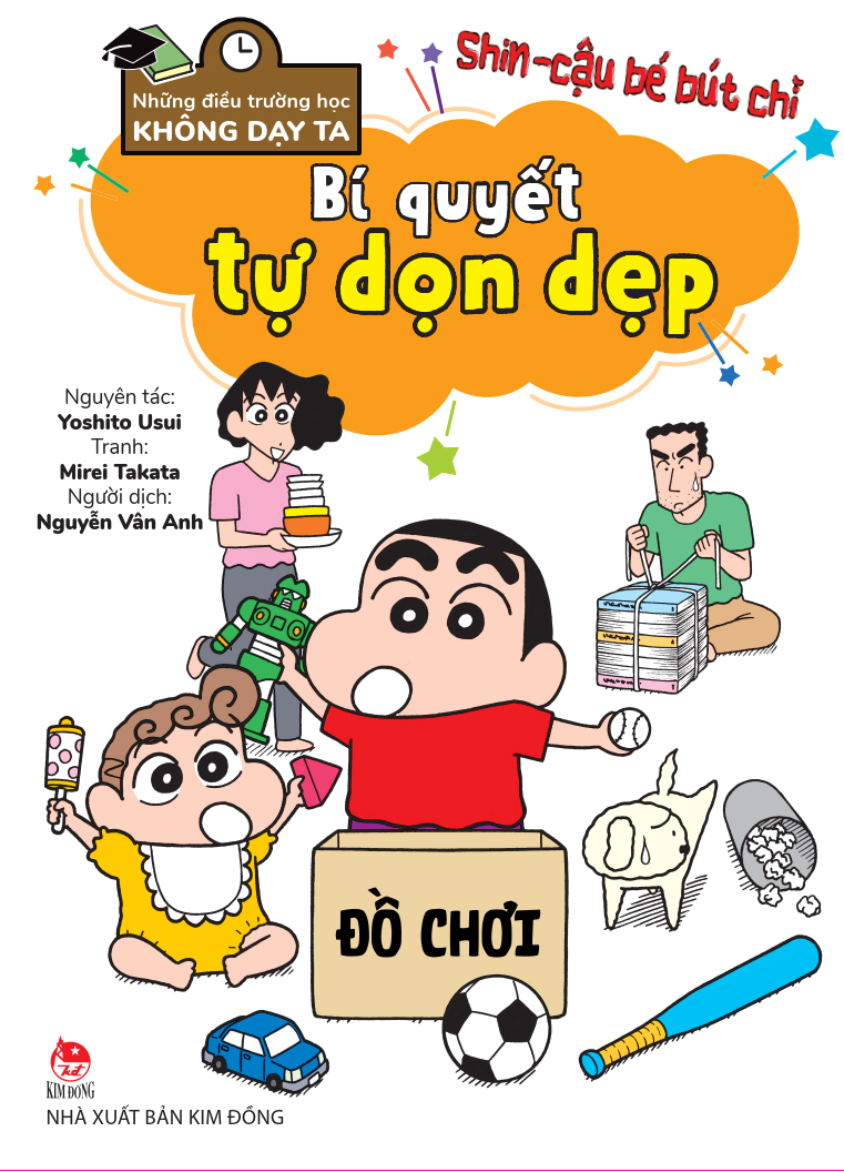 tủ sách khoa học - shin - cậu bé bút chì - những điều trường học không dạy ta - bí quyết tự dọn dẹp - Ảnh 2
