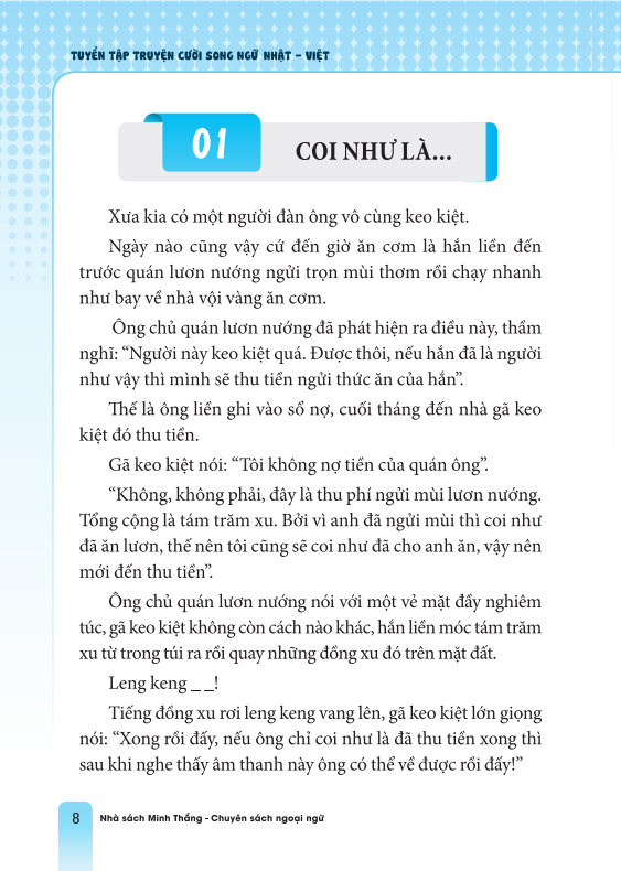 tuyển tập truyện cười song ngữ nhật việt (tái bản 2023) - Ảnh 14