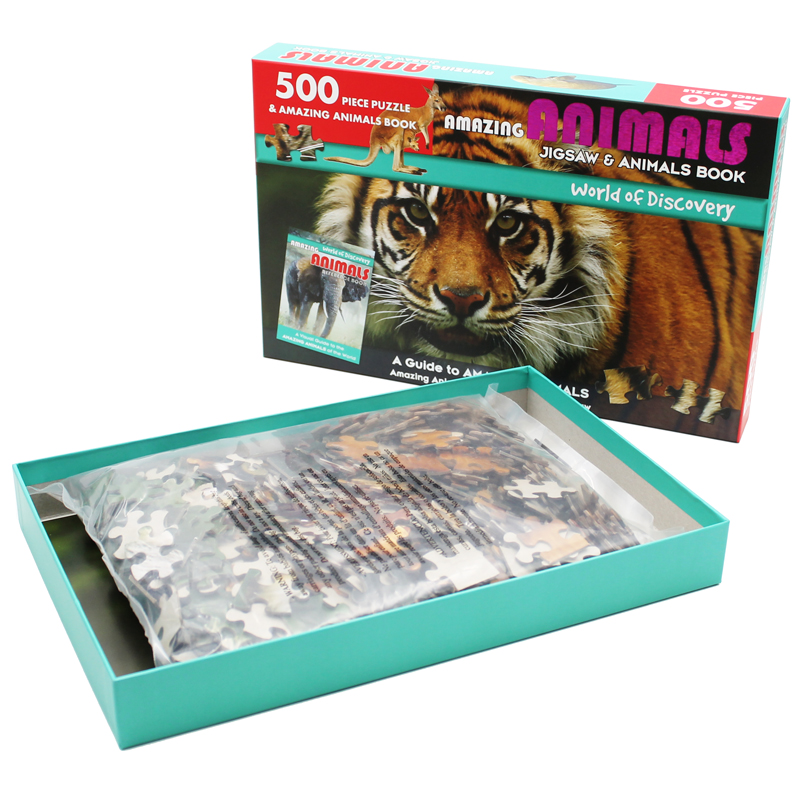 world of discovery - jigsaw & animals book: amazing animals - Ảnh 6